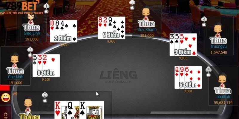 Tổng quan về trò chơi bài liêng  